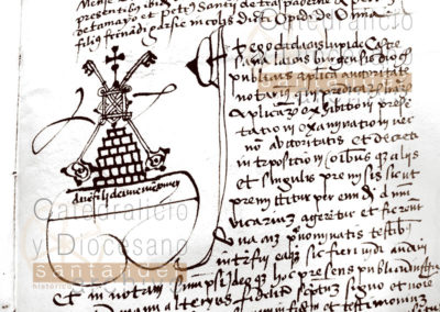 Traslado de la bula del Papa Inocencio VIII por la que autoriza a los monjes de Oña a salir de la clausura. Año 1492