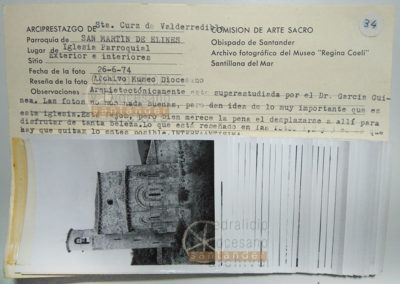 Archivo Fotográfico de la Iglesia parroquial de San Martín de Elines. 1974-1980